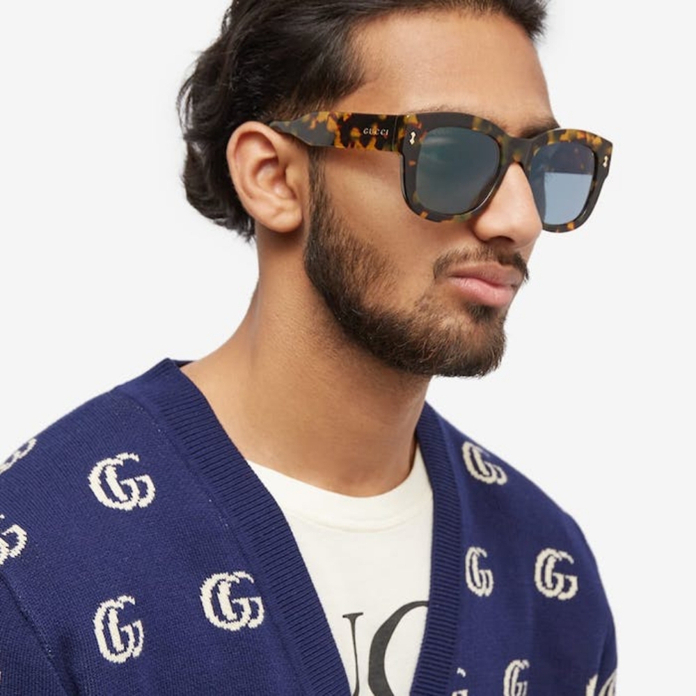 💯 Original GUCCIGG1110S-003 53 Sunglass MAN BIO ACETATESunglasses - Picture 4 of 13